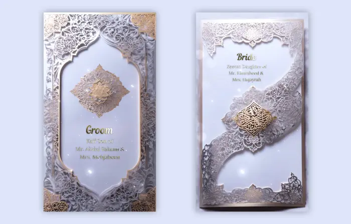 Unique Islamic 3D Wedding Invitation Instagram Story